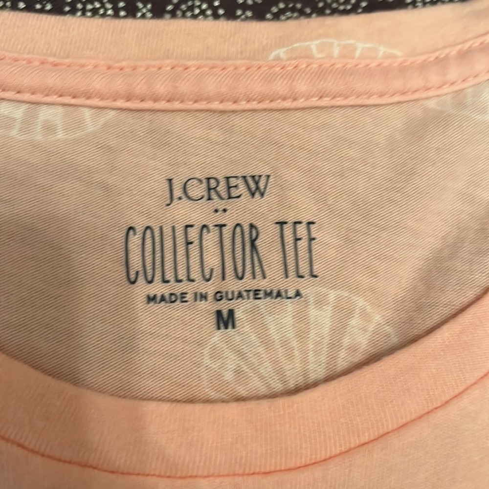 J. Crew Baby pink and white Collector Tee - Picture 3 of 4